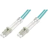Image de DIGITUS DK-2533-20/3   Câble À Fibre Optique OM3   20 m   LC à LC   Câble Fibre Optique Duplex   1/10/40/100 Gbit/s   MM Multimode LAN   Type De Fibre : 50/125   Turquoise (Aqua)