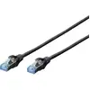 Image de Digitus DK-1532-020/BL RJ45 Câble réseau, câble patch CAT 5e SF/UTP 2.00 m noir torsadé par paire 1 pc(s)