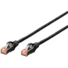 Image de Digitus DK-1644-005/BL RJ45 Câble réseau, câble patch CAT 6 S/FTP 0.50 m noir feuille de blindage, blindage total, blindé, sans halogène, simplex, blindage