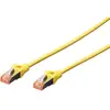 Image de Digitus DK-1644-005/Y RJ45 Câble réseau, câble patch CAT 6 S/FTP 0.50 m jaune sans halogène, torsadé par paire, avec cliquet dencastrement, ignifuge 1 pc(s)