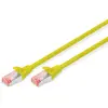Image de DIGITUS Câble LAN Cat 6-1m - RJ45 Câble réseau - S/FTP blindé - Compatible Cat 6A & Cat 7 - Jaune