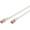 Image de DIGITUS Câble LAN Cat 6-10m - RJ45 Câble réseau - S/FTP blindé - Compatible Cat 6A & Cat 7 - Blanc