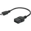 Image de Adaptateur USB 2.0 Digitus DIGITUS - USB Adapter / Konverter, OTG - [1x USB 2.0 mâle Mini-B - 1x USB 2.0 type A femelle] - 20.00 cm - noir