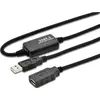 Image de USB Rallonge [1X fiche mâle A USB 2.0 - 1x fiche femelle A USB 2.0] 10 m noir Digitus
