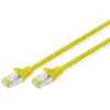 Image de DIGITUS Câble LAN Cat 6A - 1m - RJ45 Câble réseau - S/FTP blindé - Compatible Cat-6 & Cat-7 - Jaune