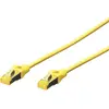 Image de Digitus DK-1644-A-010/Y RJ45 Câble réseau, câble patch CAT 6a S/FTP 1.00 m jaune sans halogène, torsadé par paire, avec cliquet dencastrement, ignifuge 1 pc(s)