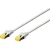Image de Digitus DK-1644-A-250 RJ45 Câble réseau, câble patch CAT 6a S/FTP 25.00 m gris sans halogène, torsadé par paire, avec cliquet dencastrement, ignifuge 1 pc(s)