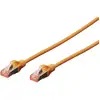 Image de Digitus DK-1644-010/OR RJ45 Câble réseau, câble patch CAT 6 S/FTP 1.00 m orange sans halogène, torsadé par paire 1 pc(s)