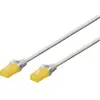 Image de Digitus DK-1613-A-005 RJ45 Câble réseau, câble patch CAT 6a U/UTP 0.50 m gris sans halogène, torsadé par paire 1 pc(s)