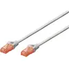 Image de Digitus DK-1617-0025 RJ45 Câble réseau, câble patch CAT 6 U/UTP 0.25 m gris sans halogène 1 pc(s)
