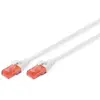 Image de DIGITUS Câble LAN Cat 6 - 0,25m - RJ45 Câble réseau - UTP non blindé - Compatible Cat-6A & Cat-5e - Blanc