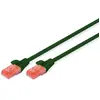 Image de DIGITUS Câble LAN Cat 6 - 0,5m - RJ45 Câble réseau - UTP non blindé - Compatible Cat-6A & Cat-5e - Vert