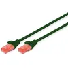 Image de DIGITUS Câble LAN Cat 6-3m - RJ45 Câble réseau - UTP non blindé - Compatible Cat-6A & Cat-5e - Vert