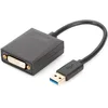 Image de DIGITUS Adaptateur graphique USB 3.0, USB A vers DVI, Full HD, 1920 x 1080 pixels, plastique, noir
