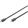 Image de DIGITUS Câble USB-C   1 m   USB 3.2 Gen2   10 Gbps   Type C vers Type C   Alimentation 100 W   pour Smartphone, Ordinateur Portable, Tablette   Noir