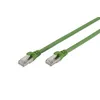 Image de DIGITUS Câble LAN Cat 6A - 2m - Câble réseau PUR - S/FTP blindé - Résistant à l'huile & aux UV - Compatible Cat 6 - Vert