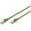 Image de Digitus DK-1644-A-PUR-050 RJ45 Câble réseau, câble patch CAT 6a S/FTP 5.00 m vert feuille de blindage, blindage total, blindé, sans halogène,...