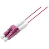Image de DIGITUS Fibre optique Slim-Line Câble patch OM4-1 m LC sur LC - LSZH - duplex multimode 50/125µ - 10 GBit/s - violet