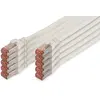 Image de DIGITUS Câble LAN Cat 6-0,5m - 10 pièces - RJ45 Câble réseau - S/FTP Blindé - Compatible Cat 6A & Cat 7 - Blanc