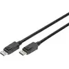 Image de Câble de raccordement Digitus DisplayPort Fiche mâle DisplayPort, Fiche mâle DisplayPort 3.00 m noir AK-340106-030-S contacts dorés, blindage double, blindage