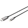Image de DIGITUS Câble vidéo USB 3.2 Gen1   1,8 m   USB-C vers HDMI   UHD 4k 30 Hz   HDMI 1.4, HDCP 2.0   Arc, CEC, EDID   5 Gbit/s   Plug and Play   Noir