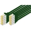 Image de DIGITUS Câble LAN Cat 6A - 0,5m - 10 pièces - RJ45 Câble réseau - S/FTP Blindé - Compatible Cat-6 & Cat-7 - Vert