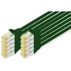 Image de DIGITUS Câble LAN Cat 6A - 3m - 10 pièces - RJ45 Câble réseau - S/FTP Blindé - Compatible Cat-6 & Cat-7 - Vert