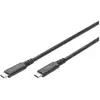 Image de Digitus Câble USB USB 3.2 Gen2, USB 3.2 Gen2x2, USB 3.2 Gen1 USB-C®, USB-C® mâle 0.80 m noir flexible, blindé, avec USB AK-300343-008-S