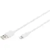 Image de Digitus de téléphone portable, Apple iPad/iPhone/iPod, ordinateur, ordinateur portable Câble de charge [1x USB-A - 1x Lightning] 2 m USB-A, Apple Lightning