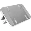 Image de DIGITUS DA-90439 - Support Vertical pour Ordinateur Portable - Taille Variable 7,7-40 mm - Pads en Silicone à l'intérieur - Pads antidérapants - Gain de Place - Design Aluminium Intemporel - Argenté