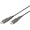 Image de Câble de raccordement Digitus HDMI Fiche mâle HDMI-A 20 m noir AK-330127-200-S 4K UHD, blindage triple, flexible, blindage total, blindé, sans halogène, rond,