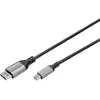 Image de Câble de raccordement Digitus DisplayPort / Mini-Display Fiche mâle DisplayPort, Fiche mâle Mini DisplayPort 2 m noir DB-340106-020-S blindé, connecteur