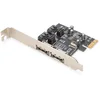 Image de DIGITUS SATAIII PCIe Carte additionnelle - 2X SATA Ports internes - 2X eSATA Ports externes - 6 Gbit/s - pour SSDs, HDDs ou lecteurs optiques