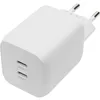 Image de DIGITUS Chargeur Universel GaN 65 W - 2 Ports USB-C - Chargeur Rapide Power Delivery (PD 3.0) - pour iPhone, iPad, Samsung Galaxy, Pixel, Xiaomi, Motorola, Huawei - Blanc