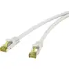 Image de Renkforce RF-4149876 RJ45 Câble réseau, câble patch CAT 6a (câble brut CAT 7) S/FTP 15.00 m gris avec cliquet dencastrement, ignifuge 1 pc(s)