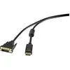 Image de Câble adaptateur DisplayPort / DVI Renkforce 1.80 m noir