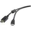 Image de Câble adaptateur DisplayPort / HDMI Renkforce 1.80 m noir