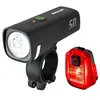 Image de SIGMA Kit d'éclairage vélo LED Aura 50/ Hiro 10 | Feu Avant et feu arrière à Piles Rechargeables | Kit d'éclairage Rechargeable et résistant aux intempéries avec USB-C