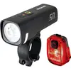 Image de Sigma Kit déclairage de vélo Aura 50 / Hiro 10 Set Luminaire LED fonctionnant à pile à batterie noir