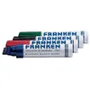 Image de Franken GmbH Z1909 Lot de 4 marqueurs rechargeables pour tableau blanc Largeur de trait 4-12 mm Couleurs assorties