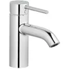 Image de KLUDI BOZZ Robinet de lavabo (382660576) avec bonde Push Open, mitigeur monocommande 75 mm, robinet de salle de bain, chromé, montage 1 trou, 5 l/min, cartouche en céramique