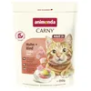 Image de animonda Carny Nourriture pour Chat Adulte - Croquettes Chat sans Sucre et sans céréales - au Poulet + boeuf 350g