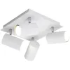 Image de TRIO, Spot, Marley 4xGU10, max.35,0 W Corps: Métal, Blanc L:24,0cm, L:24,0cm, H:15,0cm IP20,Sans illuminant