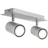 Image de TRIO, Spot, Marley 2xGU10, Max.35,0 W Corps: Metal, Nickel Mat L:30,0cm, L:9,0cm, H:15,0cm IP20