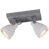 Image de TRIO, Spot, Concrete 2xGU10, max.42,0 W Beton, Couleur beton, Corps: metal, Couleur beton L:23,0cm, L:10,0cm, H:18,0cm IP20