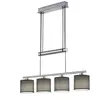 Image de Trio Leuchten Jojo 305400411 Garda Suspension Nickel Mat E14 Parasol Gris 13,5 x 77 x 150 cm