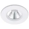 Image de Trio Leuchten Zagros 650710131 Spot LED encastrable en métal blanc mat avec 1 ampoule LED 5,5 W