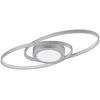 Image de Reality, Plafonnier, Galaxy incl. 1 x LED,SMD,28,0 Watt,3000K,3400 Lm. Corps: Métal, Titane L:57,0cm, L:23,0cm, H:4,0cm Réglable avec interrupteur,IP20