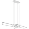 Image de TRIO, Suspension, Salinas incl. 1 x LED,SMD,34,0 Watt,4000K,4400 Lm. Corps: Métal, blanc mat L:110,0cm, L:40,0cm, H:150,0cm Réglable avec interrupteur,IP20,4000K,Réglable en hauteur,Non variable
