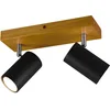 Image de TRIO, Spot, Marley 2xGU10, max.35,0 W Corps: Métal, noir mat L:26,0cm, L:9,0cm, H:16,0cm IP20,Sans illuminant